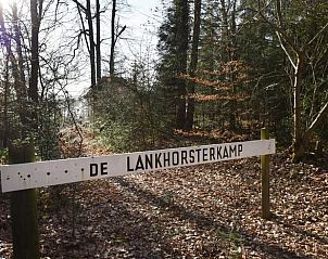 Toegangsbord naar Huisje in Wesepe, vakantiehuis in Wesepe, Salland, Overijssel in bosrijke omgeving.