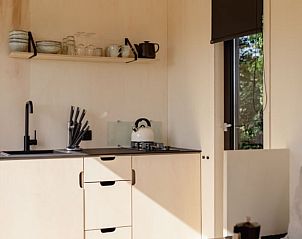 Compacte keuken in Vakantiehuis in Wesepe, ideaal voor een verblijf in Salland, Overijssel