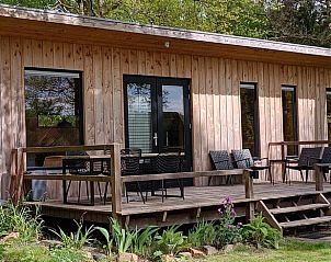 Veranda des Ferienhauses in Lettele, Salland, Overijssel mit gemtlichen Sitzecken.