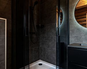 Stylish shower in Holiday home in Ommen, a comfortable stay in the Vecht region, Overijssel.