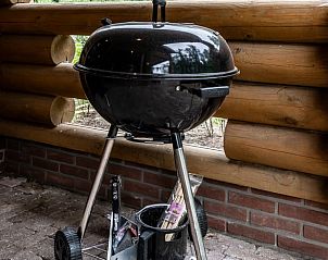 Barbecue on the porch of Holiday home in Ommen, perfect for outdoor cooking in the Vecht region, Overijssel.