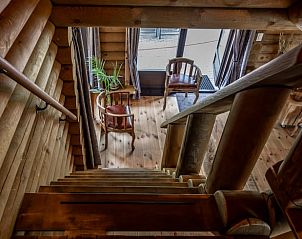 Stairs in Holiday home in Ommen, with wooden details in the Vecht region, Overijssel.