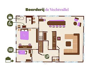 Verblijf 540243 - Vakantiewoning Vechtstreek - Boerderij de Vechtvallei - voor 6 personen