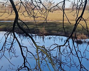 Flusslandschaft in der Nhe des Ferienhauses in Dalfsen, Region Vecht, Overijssel fr eine ruhige Umgebung.