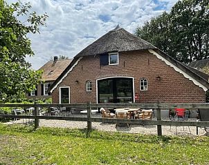 Characteristic farmhouse of Cottage in Dalfsen, located in the Vecht region, Overijssel.