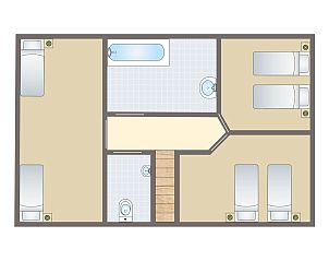 Guest house 542323 - Bungalow Vechtstreek - De Vlegge | 8-persoons bungalow | 8E