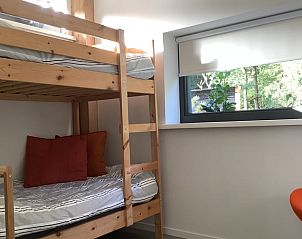 Kinderkamer met stapelbed in Huisje in De Bult, vakantiehuis in Overijssel.