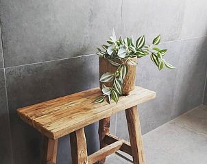 Stijlvolle badkamerdecoratie in Huisje in De Bult, vakantiehuis in Overijssel.