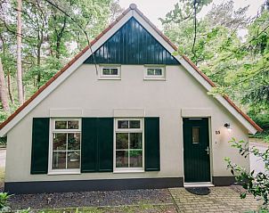 Luchtfoto van Huisje in IJhorst, vakantiehuis omringd door groen in Noordwest Overijssel, Overijssel.