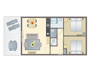 Unterkunft 552331 - Bungalow Noordwest Overijssel - 4-persoons woning | 4CE1