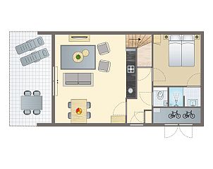 Unterkunft 552332 - Bungalow Noordwest Overijssel - 4-persoons wellnesswoning | 4ELW