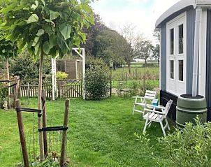 Buitenruimte van Vakantiehuisje in Basse, Overijssel, met zitgelegenheid en tuin.