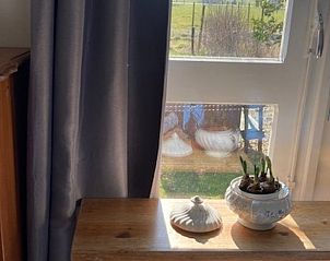 Landelijk uitzicht vanuit Vakantiehuisje in Basse, Overijssel, met een rustgevende sfeer.