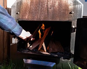 Houtkachel in Vakantiehuis in Vinkeveen, Utrecht noord.