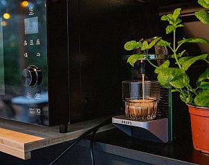 Espressoapparaat in de keuken van Huisje in Amersfoort, vakantiehuis in Utrecht noord.