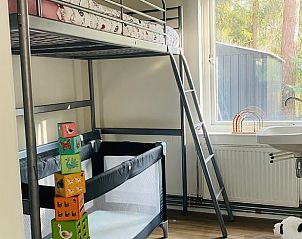 Kinderzimmer mit Etagenbett in Cottage in Baarn, Ferienhaus in Baarn, Utrecht Nord, Utrecht.