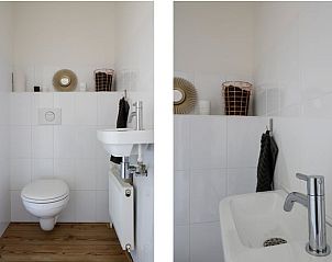 Moderne toiletruimte in Vakantiehuisje in Baarn, Utrecht noord, met minimalistisch design.