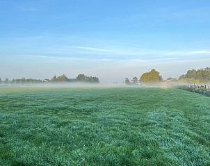 Uitgestrekt groen landschap bij Huisje in Nieuwer Ter Aa, perfect voor natuurliefhebbers in Utrecht noord.
