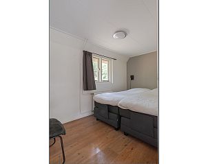 Kinderkamer in Bungalow Ruiterberg, Doorn met stapelbedden op de Utrechtse Heuvelrug.