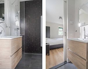 Ruime slaapkamer met tweepersoonsbed in Vakantiewoning Heidestein, Doorn, Utrecht.