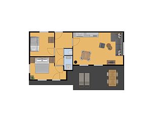 Karte von Bungalow Dennenburg, Ferienhaus in Doorn, Utrechtse Heuvelrug.