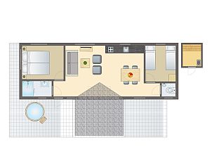 Verblijf 5707138 - Bungalow Utrechtse Heuvelrug - 4-persoons Wellness Lodge | 4BW