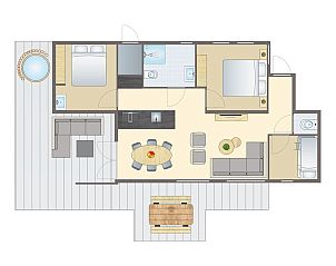 Unterkunft 5707146 - Bungalow Utrechtse Heuvelrug - 4-6 persoons Hottub Lodge | 4-6B2