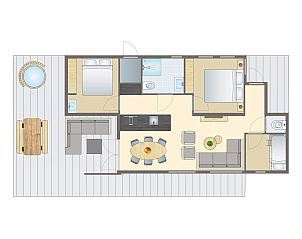 Unterkunft 5707148 - Bungalow Utrechtse Heuvelrug - 6 persoons Water & Hottub lodge | 6B3