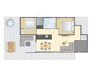 Unterkunft 5707150 - Bungalow Utrechtse Heuvelrug - 4 persoons Water & Hottub lodge | 4B