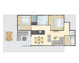 Verblijf 5707152 - Bungalow Utrechtse Heuvelrug - 6 persoons Water Lodge | 6B1