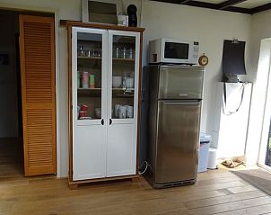 Praktische opbergruimte in de keuken van Vakantiehuis in Rhenen, Utrechtse Heuvelrug.