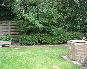 Green garden at Holiday home in Wissenkerke, North Beveland, surrounded by nature and tranquility.