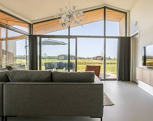 Stylish living room of Cottage in Wissenkerke overlooking North Beveland.