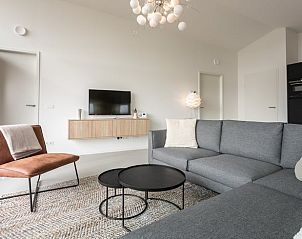 Stylishly furnished living room in Cottage in Wissenkerke, North Beveland.