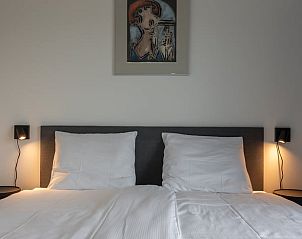 Stylish bedroom with night lights in Cottage in Wissenkerke, Zeeland.