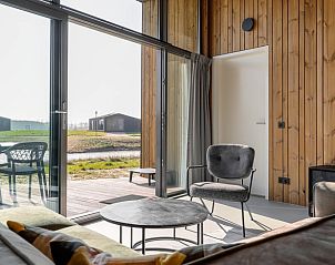 Modern living room in Cottage in Wissenkerke, located in Wissenkerke, North Beveland, Zeeland.