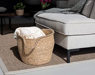 Cozy living room in Holiday home in Wissenkerke, ideal for relaxation in North Beveland, Zeeland.