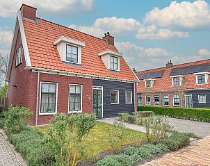 Vooraanzicht van Villa Superieur 64 in Colijnsplaat, charmant vakantiehuis in Noord-Beveland, Zeeland.