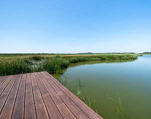 Schne Aussicht auf den See von der Terrasse des Ferienhauses Waterline 44, Kamperland.