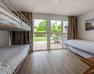 Kinderkamer met stapelbed in Berkenlaan 6 | Ruiterplaat vakantiehuis, Kamperland, Zeeland.