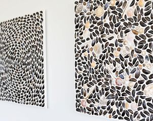 Artistieke wanddecoratie in Zandbank 04 | De Groote Duynen, Kamperland, vakantiehuis.