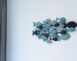 Visdecoratie in slaapkamer van Zandbank 04 | De Groote Duynen, Kamperland, vakantiehuis.