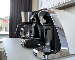 Koffiezetapparaat in Ostrea 16 vakantiehuis, Roompot Beach Resort, Kamperland, Zeeland.