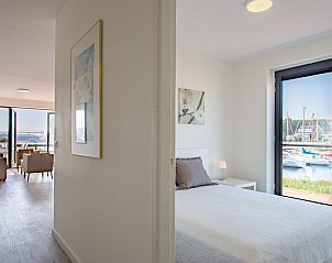 Blick vom Korridor ins Wohnzimmer von Uithaven 10 | d'Ouwe Haven, Ferienhaus in Kamperland, Zeeland.