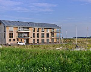Auenansicht von VZ2342 Wohnung in Kamperland, umgeben von Natur in Noord-Beveland, Zeeland.