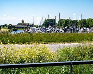 Beautiful view of the marina from Veerweg 163 vacation home, Kamperland, Noord-Beveland, Zeeland.