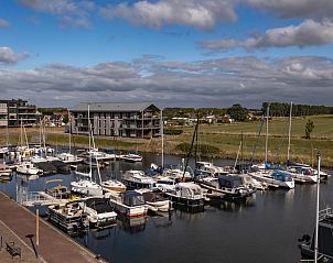View of marina and surroundings from Veerweg 163 vacation home, Kamperland, Noord-Beveland, Zeeland.