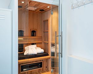 Moderne Saunalandschaft im Ferienhaus Zandbank 13, De Groote Duynen, Kamperland, ideal zum Entspannen.