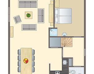 Guest house 600484 - Bungalow Schouwen-Duiveland - Duinpark 't Hof van Haamstede | 8-persoons bungalow | 8E1