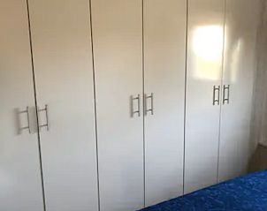 Spacious closet in VZ1012 Holiday chalet in Renesse, ideal for long stays in Schouwen-Duiveland, Zeeland.